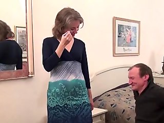 Hairy Milf Olga gets her cock