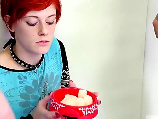 Charlotte the bondage first time Cummie, the Painal Cum Cat