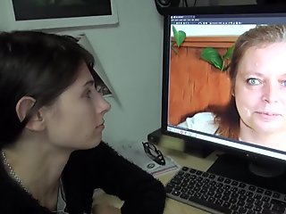 Mature with big pussy and with teen girl