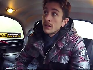 Female Fake Taxi Sexy wild blonde sucks and fucks Italian cock