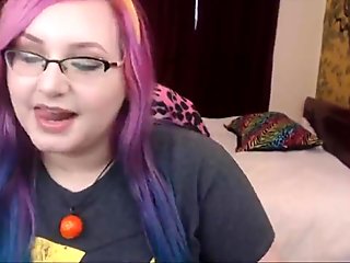 Big ass  kitten Chu with colored hair